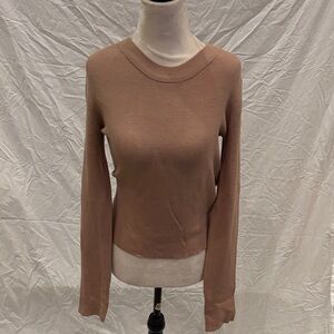 Cotton Emporium Tan Knit Sweater